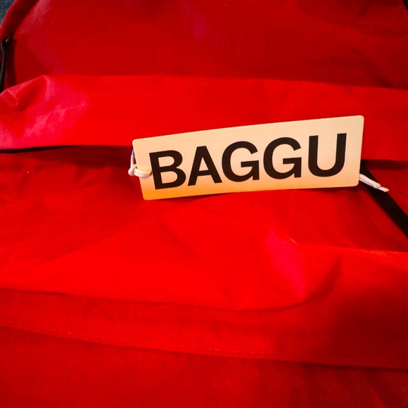 Baggu Medium Backpack - Candy Apple Red - Picture 4 of 6